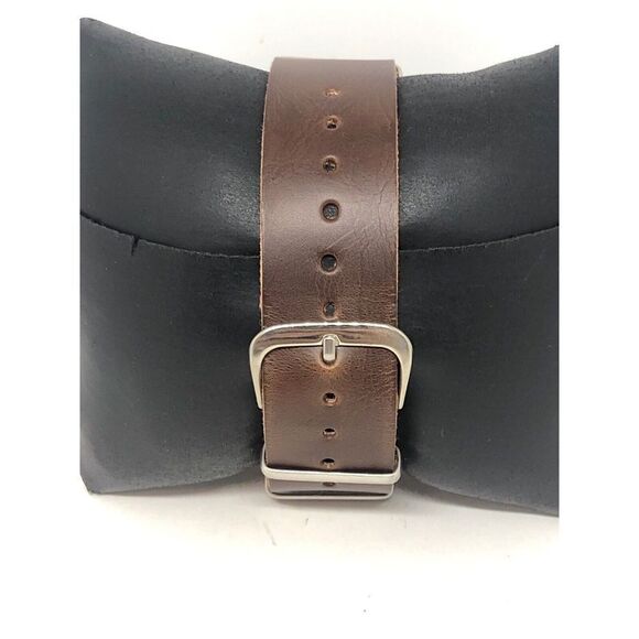 Fossil AM4620 Women's Brown Leather Analog Beige Dial Quartz Wrist Watch HO246 - Picture 4 of 9